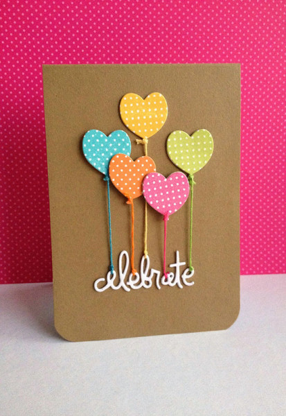 handmade-card-from-i-sharp39-m-in-haven-celebrate-..-kraft-with-adorable-heart-shaped-balloons-die-cut-from-polka-dot-papers-...-tied-with-threads-of-the-same-color-...-cute-card