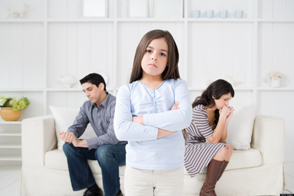 Hispanic girl with hostile parents