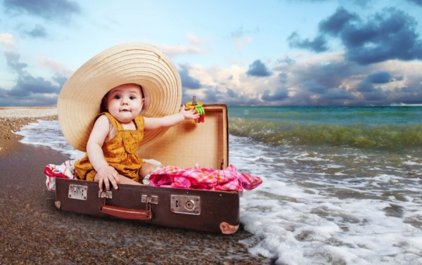 Малко пътешественик в куфар