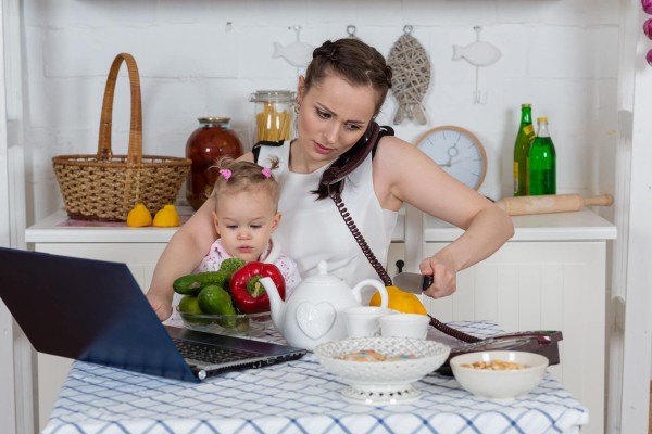 bigstock-Mother-With-Baby-In-Kitchen-46438867