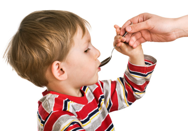 Child accepts a medicine