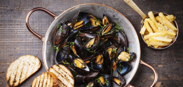 Mussels and french fries